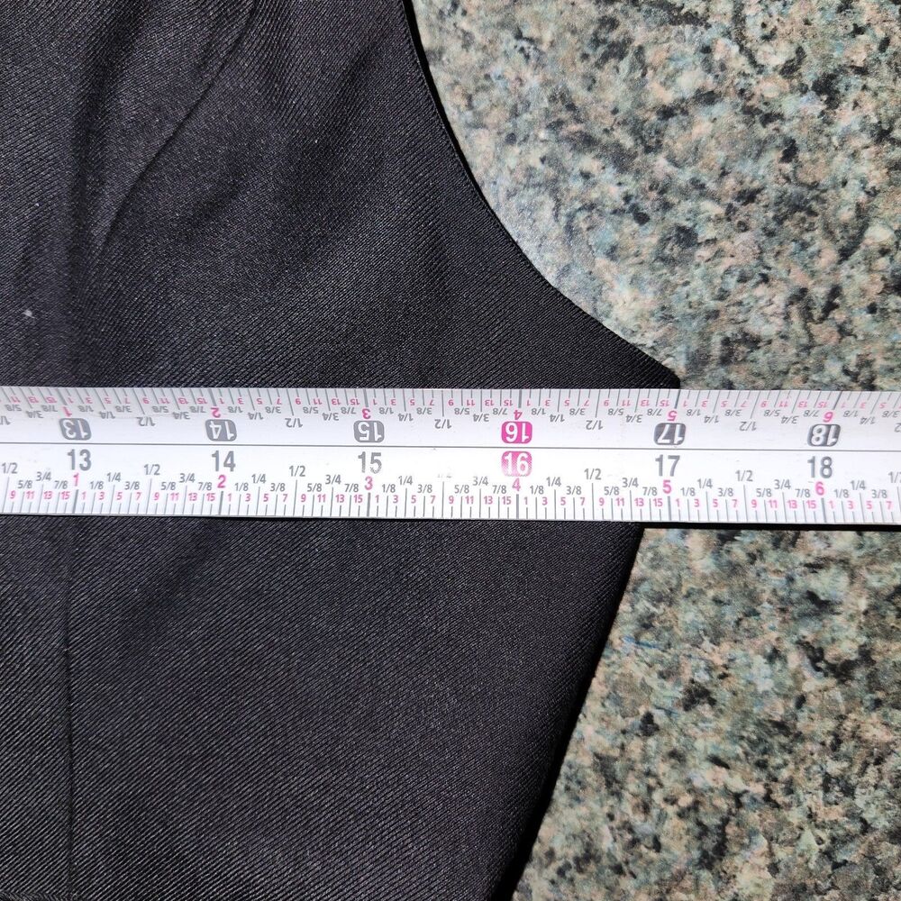 Liliya Black Vest Single Button Fake Gems Belt Closure Women XXL Runs Small - Picture 10 of 10